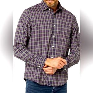 UNTUCKit Men’s Large Slim Fit Plaid Button Down